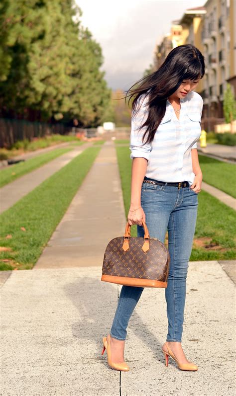 lv bag alma outfit|vintage lv alma bag.